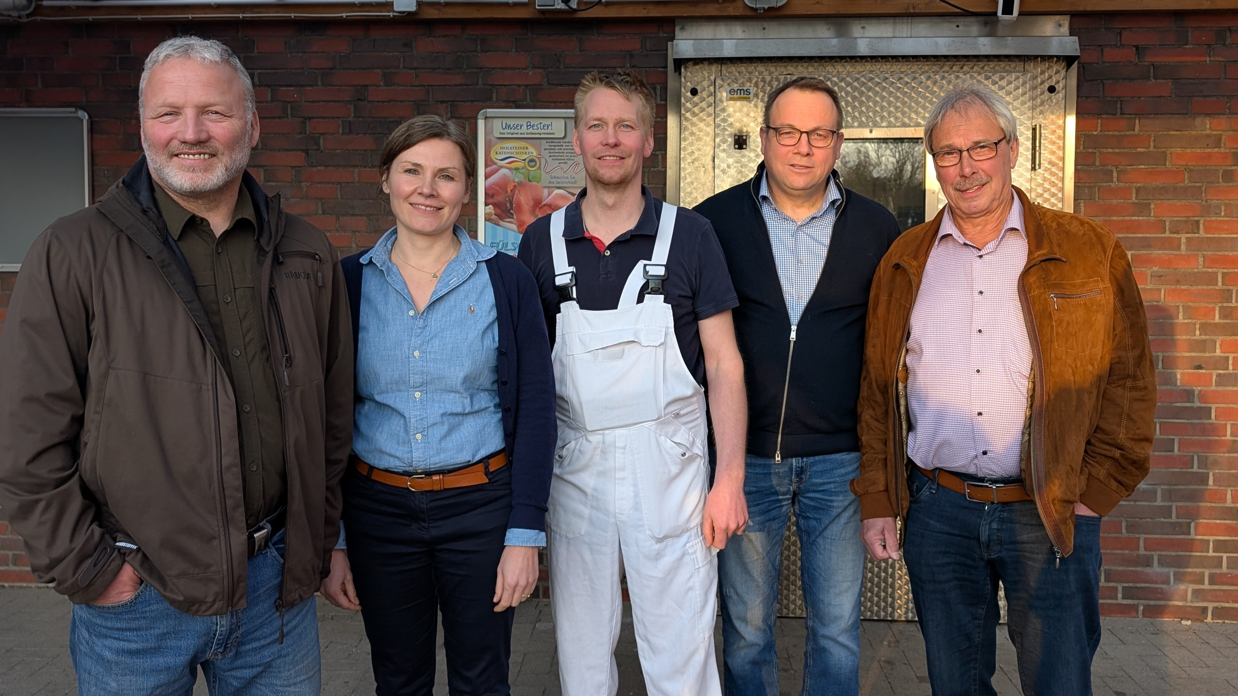 Fünf Mitglieder des Schinkenvereins